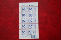 Nikkels 10 X 10 Ct TPG Post NVPH Va2135b 2135b 2135; 2003 POSTFRIS / MNH ** NEDERLAND / NIEDERLANDE / NETHERLANDS - Ongebruikt