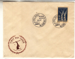 Finlande - Lettre FDC De 1947 - Oblit Helsinki - Drapeaux - - Cartas & Documentos