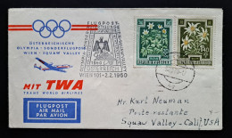 Österreich 1960, Olympia Sonderflug WIEN SQUAW VALLEY - Primi Voli