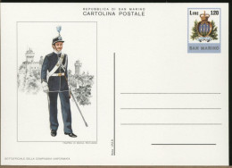 SAN MARINO - Interi Postali  N° 6 Cartoline  UNIFORMI - Ganzsachen