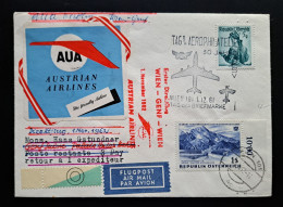 Österreich 1961, Erstflug WIEN-GENF - First Flight Covers