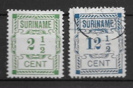 Suriname 1912, NVPH 66,68 Type II Kw 16 EUR (SN 1239) - Suriname ... - 1975