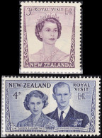 1953 - NUEVA ZELANDA - VISITA REAL ISABEL II - YVERT 325,326* - SERIE COMPLETA - Nuevos