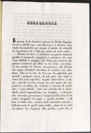 Necrologia Della Nobile Signora Carolina De Panizza Restelli - Pavia - 1845 - Altri & Non Classificati