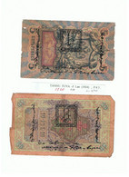 TANNU  TUVA-5+10 LAN -1924, P #3+4 ,  ABOUT  GOOD - Otros & Sin Clasificación