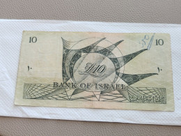 Israel-BANK OF ISRAEL-FRIST ISSUE-TEN LIROT-(49)-(ו/ז 888797-black Number)(10LIROT)-(?)-XXF-note - Israel