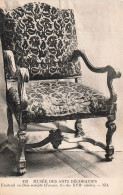 MUSEE - Musée Des Arts Décoratifs -  Fauteuil En Bois Sculpté (France, Fin Du XVIIè Siècle) - Carte Postale Ancienne - Museos