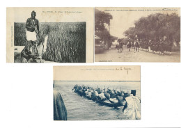 Congo Soudan 3 Cartes  ( Revue Brazzaville Colonel Le Meillour - 2 Bamako Niger ) - Congo Français