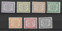 Suriname 1902, NVPH 41-47 MNG Kw 60 EUR (SN 1266) - Suriname ... - 1975