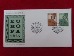 Griechenland 948 - 949 Ersttagsbrief 2. März 1967, Europa (Nr. 237 ) - Storia Postale