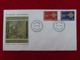 Griechenland 974 - 975 Ersttagsbrief 29. 3. 1968, Europa (Nr. 238 ) - Storia Postale