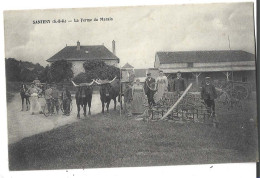 94 - SANTENY - La Ferme Du Marais Belle Animation Vaches Materiel Agricole Attelage Bon état - Santeny