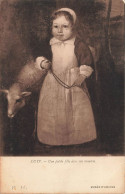 ARTS - Tableau - CYUP - Une Petite Fille Avec Son Mouton - Carte Postale Ancienne - Paintings