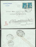 DR Bahnpost 1929 Oval-o BRESLAU - BEUTHEN Rs Auf Deko Ausland- EINSCHREIBEN Aus Bukarest > Berlin - Storia Postale