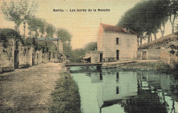 Senlis * Les Bords De La Nonette * Moulin Minoterie * Cpa Toilée Colorisée - Senlis