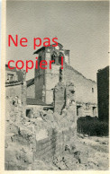 PHOTO FRANÇAISE - LES RUINES DE L'EGLISE DE SAINT HILAIRE LE GRAND PRES DE AUBERIVE - SUIPPES MARNE - GUERRE 1914 1918 - 1914-18