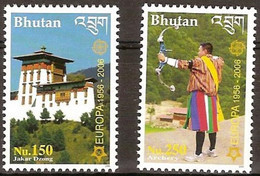 Bhutan Bhoutan  CEPT 2006 Yvertn° 1800-1801 *** MNH Cote 25 € - Bhoutan