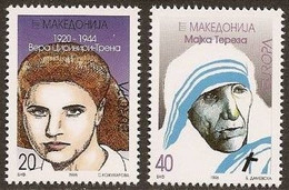 Macédoine Macedonia 1996 Yvertn° 91-92 *** MNH Cote 16 € Europa Femmes Célèbres - 1996