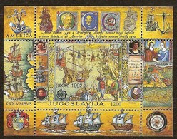 Yougoslavie Joegoslavie Cept Europa 1992 Yvertn° Bloc 40 *** MNH Cote 16,00 Euro - 1992