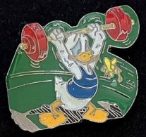 DONALD HALTEROPHILE - WALT DISNEY - BEE - GUEPE - ABEILLE - HALTEROPHILIE - DUCK - ENTE - CANARD - ANATRA  -  (33) - Weightlifting