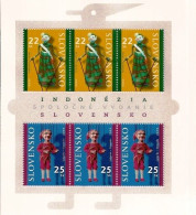 ** 383-4 Slovakia Puppets - Joint Issue With Indonesia 2006 - Marionnetten