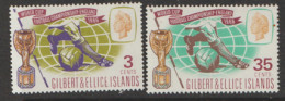 Gilbert And Ellice Islands 1966  SG 135-6  World  Cup     Lightly Mounted Mint - Gilbert- Und Ellice-Inseln (...-1979)