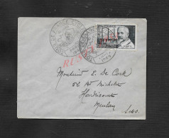 CYCLISME LETTRE SUR TIMBRE B.C.G CACHET TOUR DE FRANCE  ( VELO ) PARIS 1948 HARDRICOURT : - Cyclisme