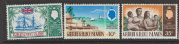 Gilbert And Ellice Islands 1965  SG 132-4 Anniversary Protectorate  Lightly Mounted Mint - Gilbert & Ellice Islands (...-1979)