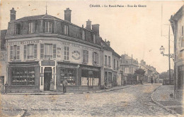 VAL D'OISE  95  CHARS - LE ROND POINT - RUE DE GISORS - COMMERCES - Chars