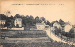 VAL D'OISE  95  CHAMPAGNE - VUE PANORAMIQUE SUR L'ENTREE DE LA RUE D'AIRE - Champagne Sur Oise