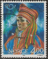 NORWAY 1989 Nordic Countries' Postal Co-operation. Traditional Costumes - 4k. - Kautokeino Man FU - Usados