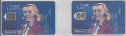 FRANCE 1993 CLAUDE CHAPPE INVENTOR 2 DIFFERENT CARDS - 1993