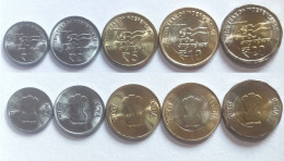 India 2023 *** New Coin Set ( Re 1, Rs 2 , Rs 5, Rs 10 , Rs 20 ) 75th Year Of Independence Inde Indien (**) Limited - Inde