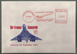 Autriche, Enveloppe Commémorative Concorde - 26.10.1984 - (B1425) - Brieven En Documenten