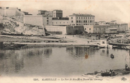 FRANCE - Marseille - Le Fort St St Nicolas Et Bassin Du Carenage - Animé - Carte Postale Ancienne - Monuments