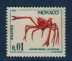 Monaco,  Yvert N° 537A, **, Crabe "macrocheira Kampferi" - Crustacés
