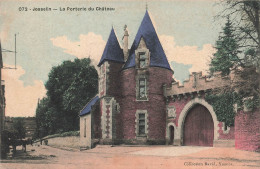 FRANCE - Josselin - La Porterie Du Château - Colorisé - Carte Postale Ancienne - Josselin