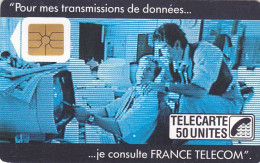 Telecarte Interne C33 Luxe - Transmissions De Données - 50 U - S02 - 1988 - 3558 Ex - Internes