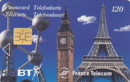 Telecarte Usage Specifique Luxe - BT EURO 3 - 120 U  - Sol6 - 1997 - 20000 Ex - Eurostar