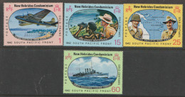 New Hebrides  1967  SG 125-8 Anniversary Pacific War     Lightly Mounted Mint - Neufs