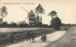 Crèvecoeur Le Grand * Route Et Le Moulin à Vent Alidor * Molen * Villageois - Crevecoeur Le Grand