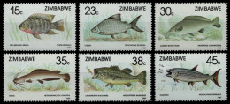 Simbabwe 1989 - Mi-Nr. 406-411 ** - MNH - Fische / Fish - Zimbabwe (1980-...)