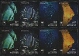 Mikronesien 2014 - Mi-Nr. 2693-2696 & 2697-2700 ** - MNH - Fische / Fish - Micronésie