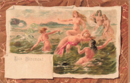 ARTS - Peintures Et Tableaux - Les Sirènes - Carte Postale Ancienne - Schilderijen