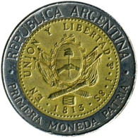 ARGENTINA - 2008 - 1 Peso - KM 112.1 - UNC Bimetallica Bimetallic - Argentine