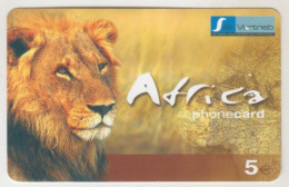 GERMANY - Sat Vertrieb - Africa Phonecard (with Logo) (Lion) , Prepaid Card ,5 $, Used - Cellulari, Carte Prepagate E Ricariche
