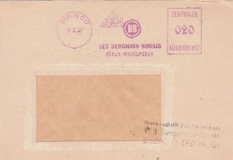 DDR Brief Von ZKD Freistempel Zentraler Kurierdienst Berlin O17 1957 VEB Bergmann Borsig - Machines à Affranchir (EMA)