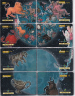 SERIE COMPLETA 12 TARJETAS DE ISRAEL DE HOROSCOPOS - PUZZLE (ZODIACO-ZODIAC) - Sternzeichen