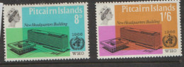 Pitcairn Islands  1966  SG 59-60  W H O    Lightly Mounted Mint - Pitcairn Islands