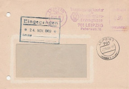 DDR Brief Von ZKD Freistempel Zentraler Kurierdienst Leipzig 1969 Versorgungskontor Für Maschinenbau Erzeugnisse - Centrale Postdienst